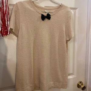 JCrew short-sleeved sweater with bow